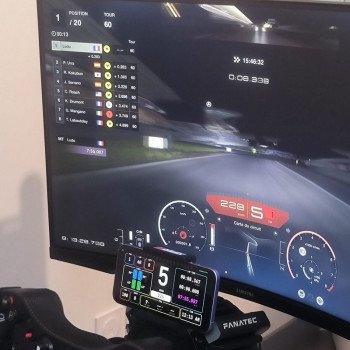 PRS Sim Racing Phone Mount for Fanatec CSL DD – Immersive Telemetry Display