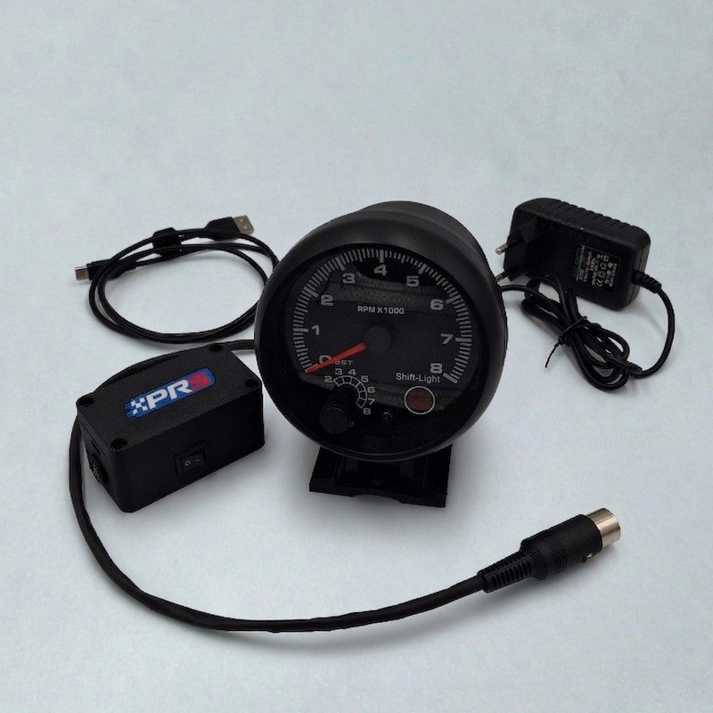 Tachymètre Simracing 80mm RPM | Compteur régime moteur SimHub | Accessoire cockpit simulation