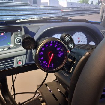 Tachymètre Simracing Premium 80mm 11000RPM | Shift light | Buzzer | Compatible SimHub