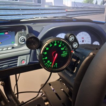 Tachymètre Simracing Premium 80mm 11000RPM | Shift light | Buzzer | Compatible SimHub