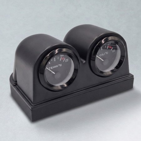 Double jauge simracing rétroéclairée huile eau – SimHub USB