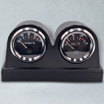 Double jauge simracing rétroéclairée huile eau – SimHub USB
