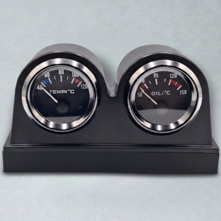 Double jauge simracing rétroéclairée huile eau – SimHub USB